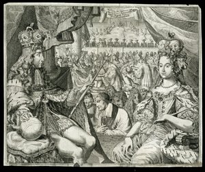Willem III en Maria II, koning en koningin van Groot-Brittannië en Ierland vanaf 1689, ca. 1689