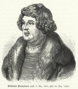 Willibald Pirckheimer, Duitse Renaissance advocaat, auteur en humanist, en vriend van Albrecht Durer