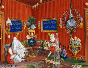 De oosterse kamer in Villa Lazarovich, Triëst residentie van Maximiliaan van Habsburg door Germano Prosdocimi