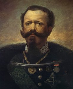 Portret van Victor Emmanuel II, Koning van Italië door Gerolamo Induno