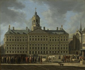 Het stadhuis op de Dam, Amsterdam, 1672