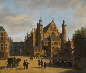 Uitzicht op het Binnennhof in Den Haag