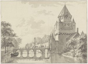 Uitzicht op de Kleine Houtpoort, Haarlem