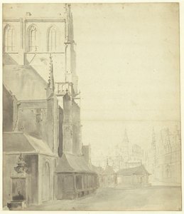 Vismarkt, oostzijde, met pomp
