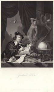 Portret van Gerrit Dou door Gerrit Dou