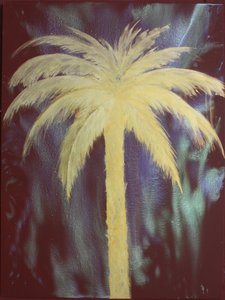 Gouden palm, 2022 (acrylverf op doek)