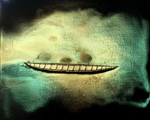 Voyage 206, 2017 (acrylverf op doek) door Gerrit Greve