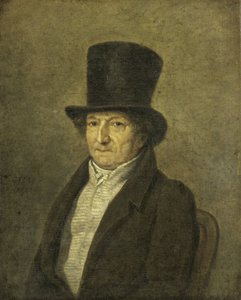 Portret van Jean Bernard, Kunstverzamelaar en Schilder in Amsterdam door Gerrit Jan Michaëlis