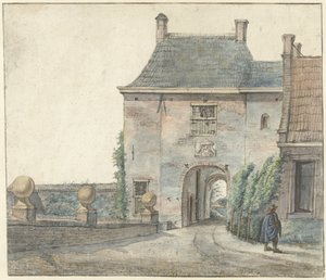 De poort van het kasteel van Heemstede