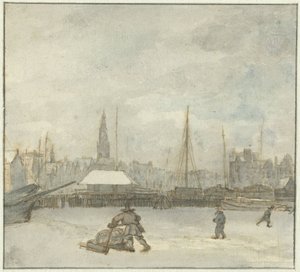 Wintergezicht te Amsterdam