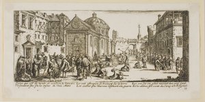 Het ziekenhuis, plaat vijftien uit De grote ellende van de oorlog