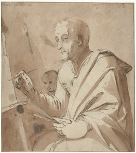 Schilder voor zijn ezel door Gerrit Pietersz. Sweelink