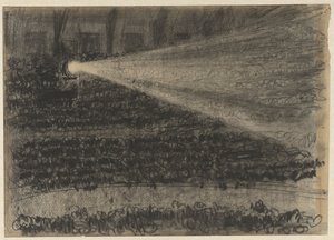 Schijnwerper over de toeschouwers op de tribunes van Circus Carré door Gerrit Willem Dijsselhof