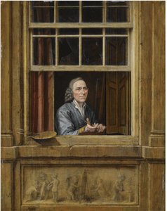 Zelfportret in een raam