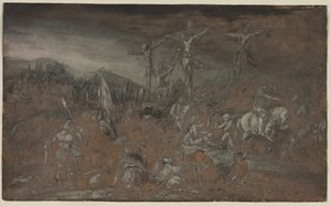 De Kruisiging, laatste helft 1600s door Gerrit van Battem