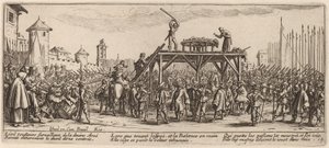 Het Wiel door Gerrit van Schagen after Jacques Callot