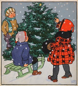 Illustratie voor Mijn lieve kleine boek, 1928 door Gertrud Caspari