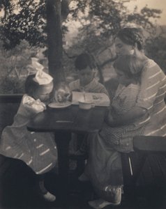 Het tuinfeest door Gertrude Käsebier