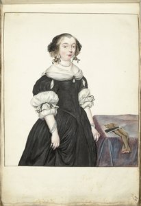 Portret van een vrouw door Gesina ter Borch