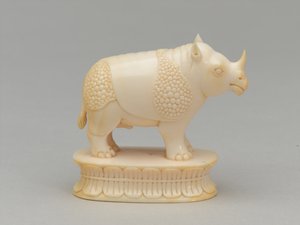 Witte loper, schaakstuk, India, circa 1820