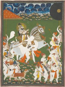 Maharana Bhim Singh in processie