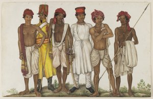 Zes rekruten, folio uit het Fraser Album