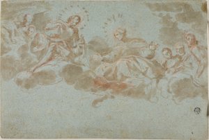 Christus en de Maagd in glorie