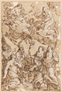 Christus en de Maagd met Patroonheiligen van Pistoia