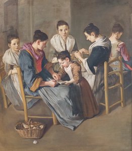 De meisjesschool door Giacomo (1698 1767) Ceruti