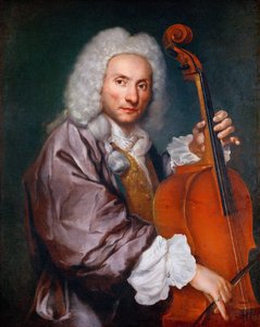 Barok: Portret van een cellist door Ceruti, Giacomo Antonio (1698-1767), ca. 1745 door Giacomo Ceruti
