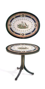Micromozaïek tafelblad, Rome, late 18e eeuw door Giacomo (attr. to) Raffaelli