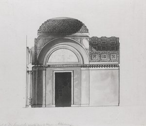 Kabinetontwerp voor de Hertog van Serracapriola in Petersburg door Giacomo Antonio Domenico Quarenghi