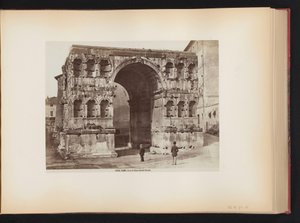 Boog van Janus te Rome, Italië door Giacomo Brogi