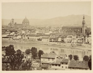 Florence. Panorama door Giacomo Brogi