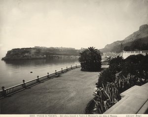 Uitzichtpunt voor het Montecarlo Casino met uitzicht op Monaco