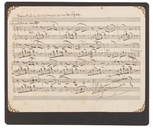 Meyerbeer fragment uit Kroningsmars door Giacomo Meyerbeer