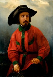 Portret van de Italiaanse patriot Antonio Solari Schilderij door Giacomo Ulisse Borzino (19e eeuw) Genua, Museo del Risorgimento door Giacomo Ulisse Borzino