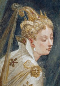 Het gezicht van Sophonisba (detail) door Giambattista Zelotti