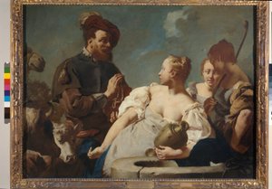 Rebecca en Eleazar bij de bron