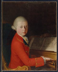 Portret van Wolfgang Amadeus Mozart op 13-jarige leeftijd, in Verona door Giambettino (attr. to) Cignaroli