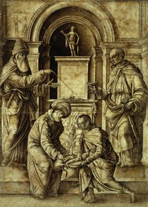 Offerscène door Gian Francesco de Maineri