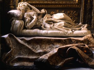 Italië, Rome, Kerk van San Francesco Ripa, Zalige Ludovica Albertoni door Gian Lorenzo Bernini