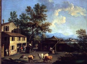Een Boerderij met Boeren en Dieren