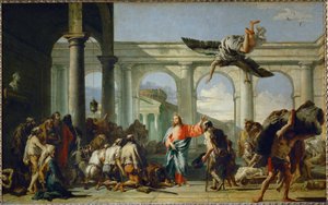 Jesus guerissant le paralytique de Bethesda - Jezus geneest de verlamde in Bethesda ...