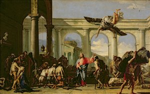Jezus geneest de verlamde bij het bad van Bethesda, ca. 1759