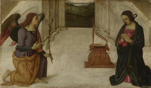 De annunciatie door Giannicola di Paolo
