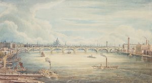 Vanaf Hungerford Pier, 1837
