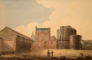 Uitzicht op Phoenix Gas Works, Bankside
