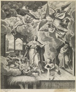 Geboorte van Christus door Gijsbert Van Veen