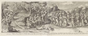 Huwelijk van Isaak en Rebekka door Gijsbert Van Veen